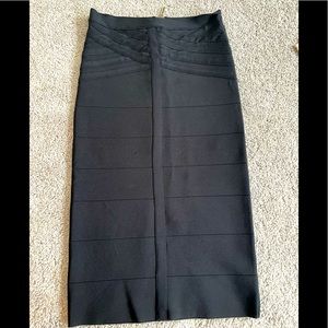 Bebe bandage midi skirt